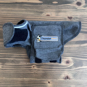 ThunderShirt Gray Dog Anxiety Vest XS Adjustable Calming Wrap
